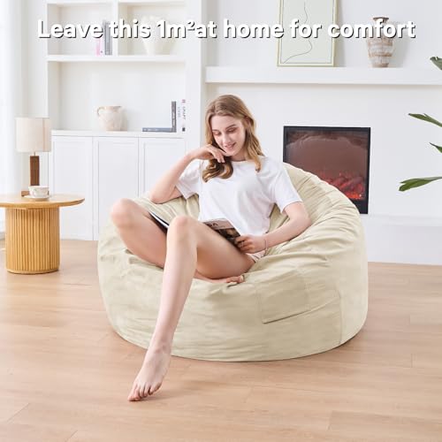Charcoal Bean Bag Chair with Micro Fiber Cover T504