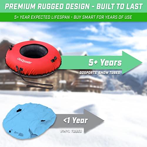 44 in Heavy-Duty Winter Snow Tube with Canvas Cover J643783