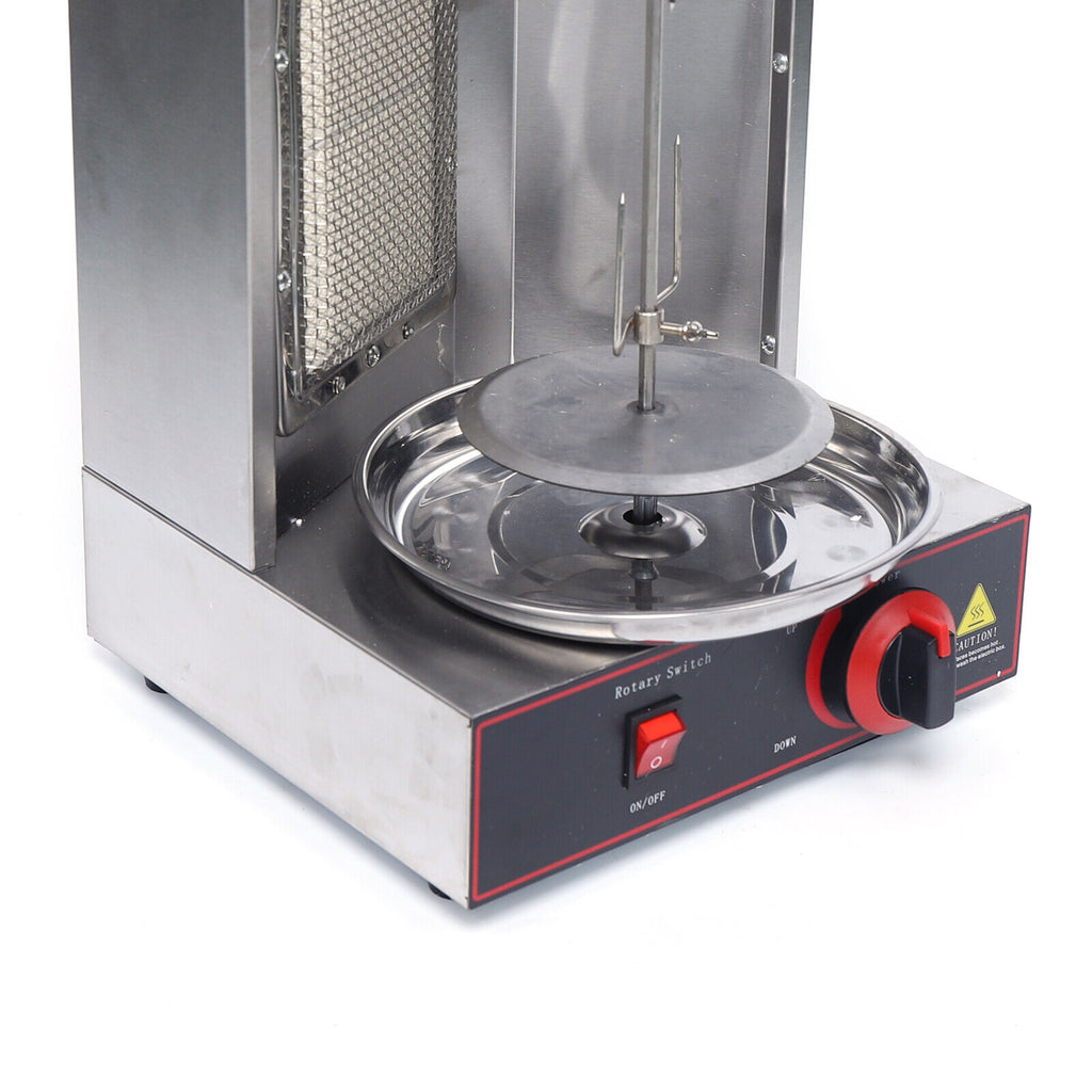 Stainless Steel Vertical Gas Broiler Shawarma Grill Machine D299578