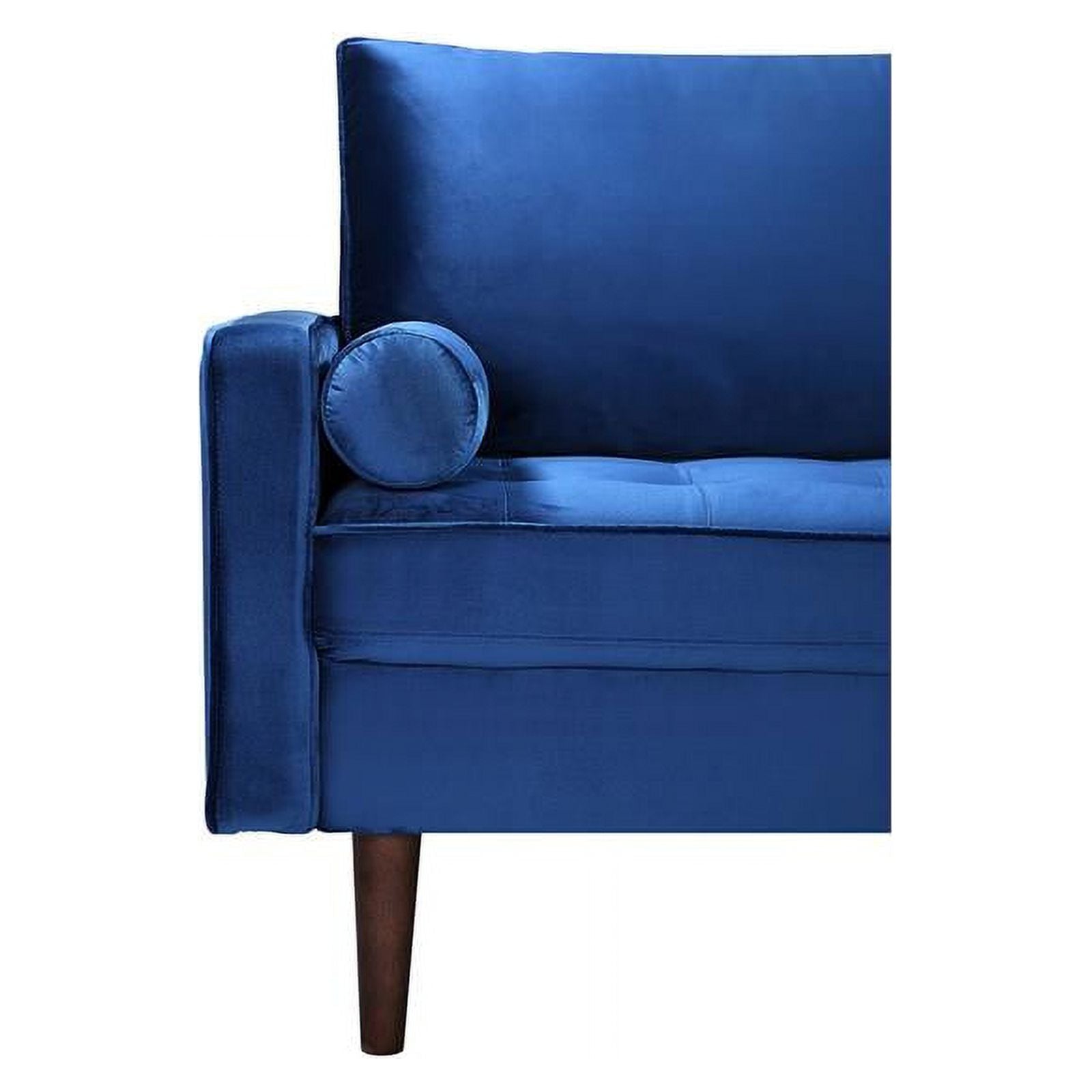 Blue Velvet 2 Piece Loveseat Set Q1398