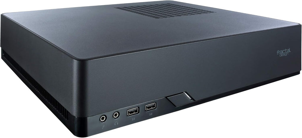 Black Mini-ITX Slim Profile Computer Case with PCIE 3.0 Riser Card W271