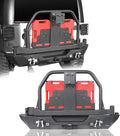 Steel Rear Bumper with Spare Tire Carrier & Hitch Receiver D612