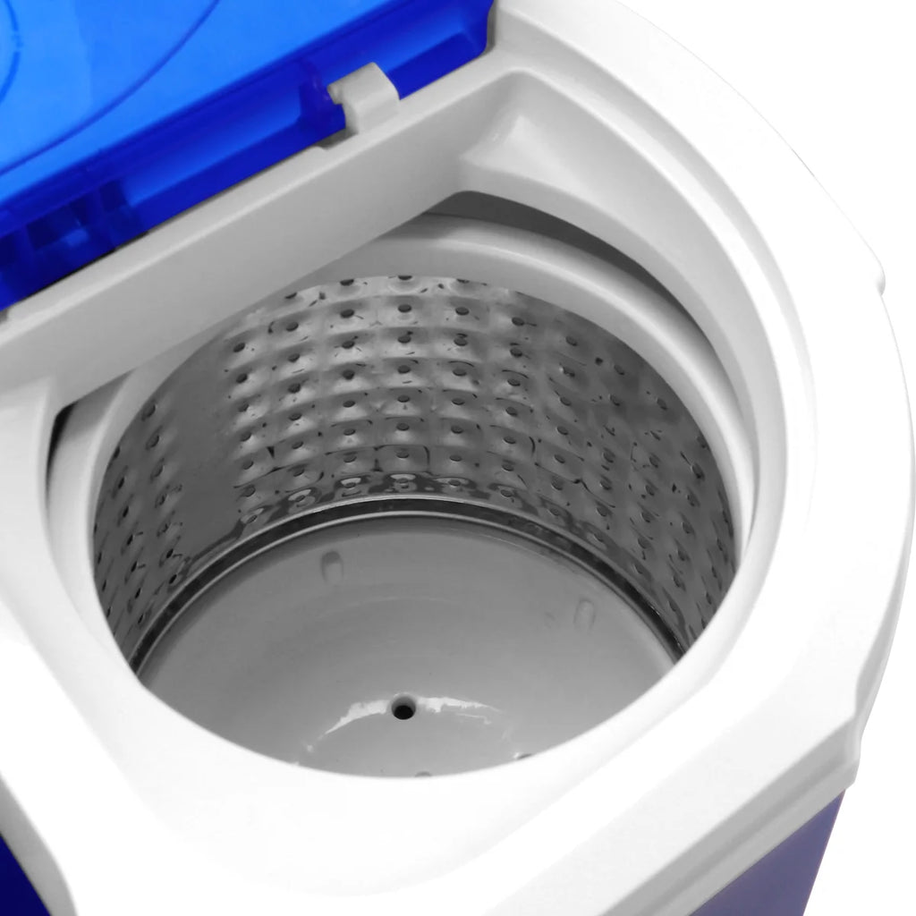 10LBs Electric Mini Washer & Dryer Portable Compact Laundry Combo, White & Blue Z421
