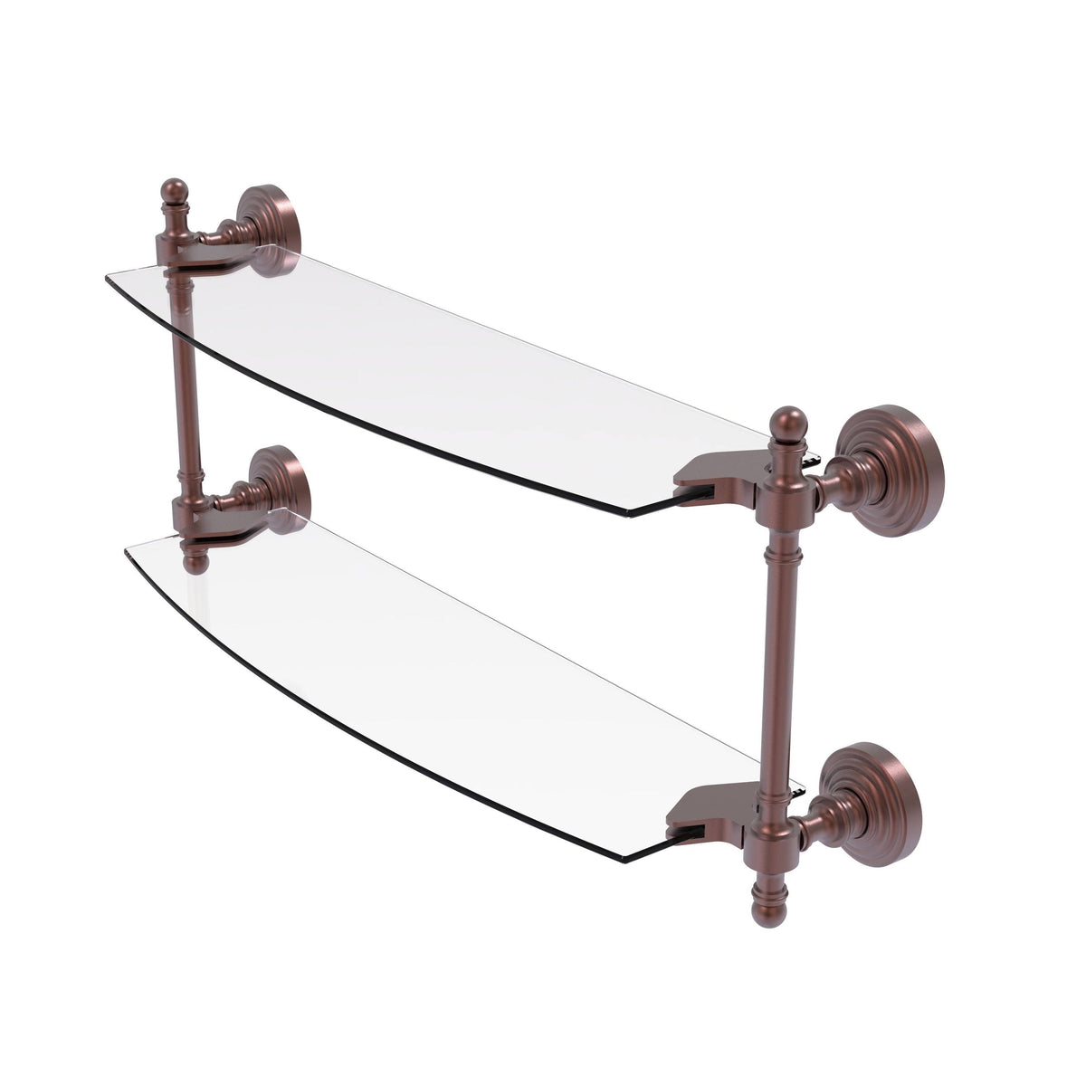18 inch Two Tiered Glass Shelf N884975