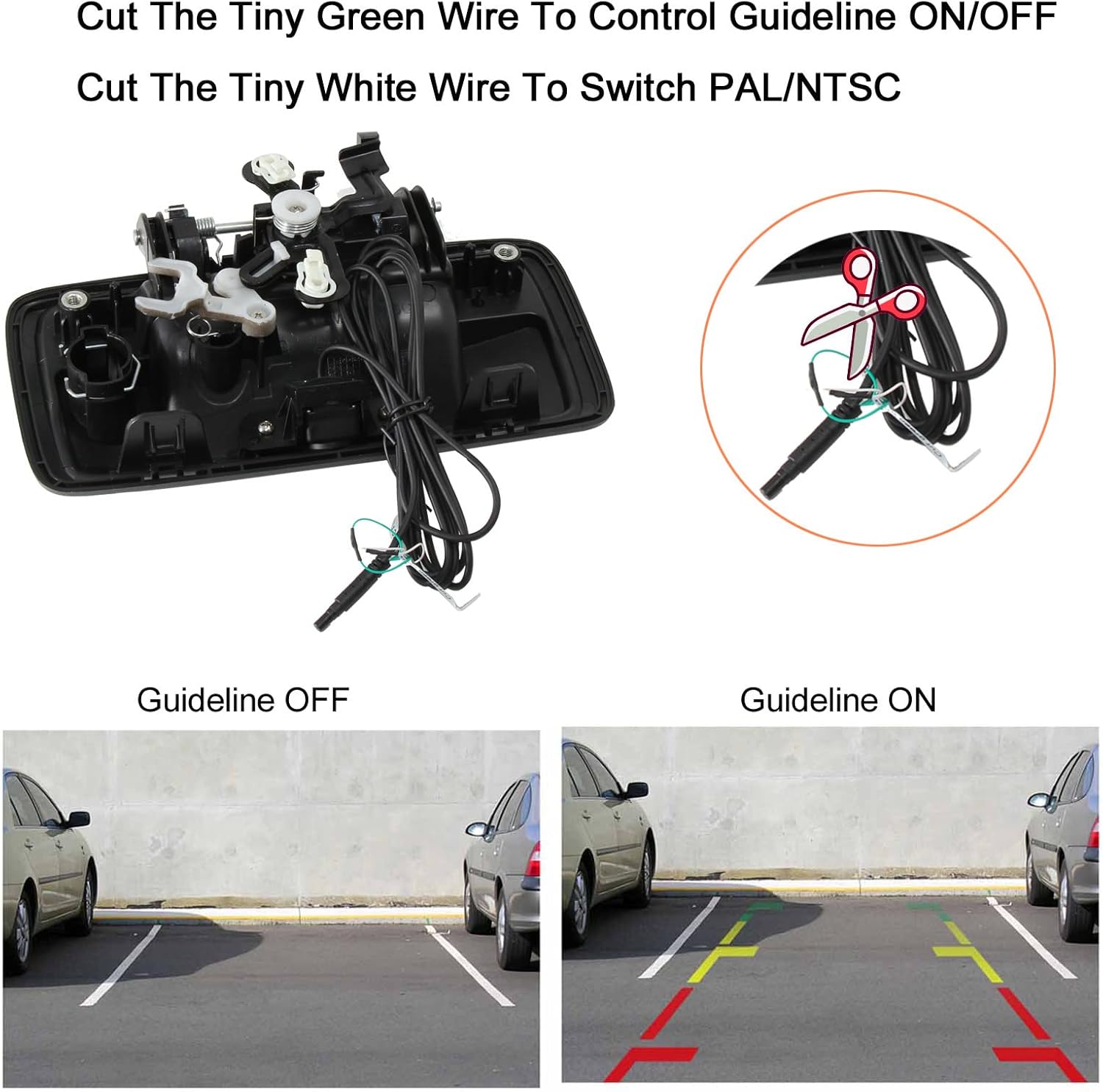 Tailgate Handle Backup Camera for 2014-2018 Chevy Silverado GMC Sierra O22561