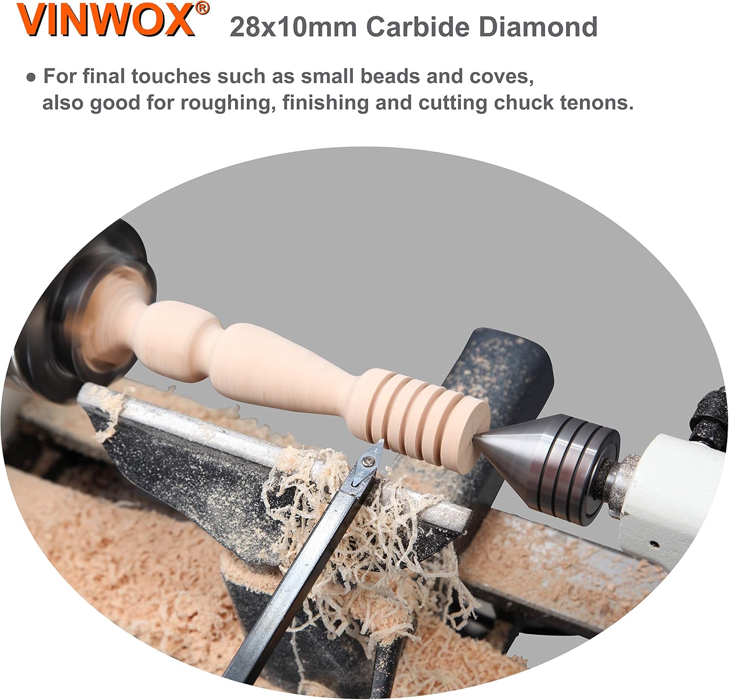 3 PCS Carbide Wood Lathe Turning Tool Set X9437
