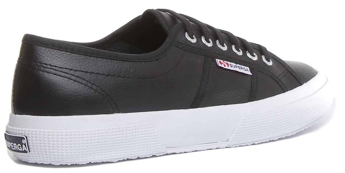 Black Leather Casual Trainers Z741518