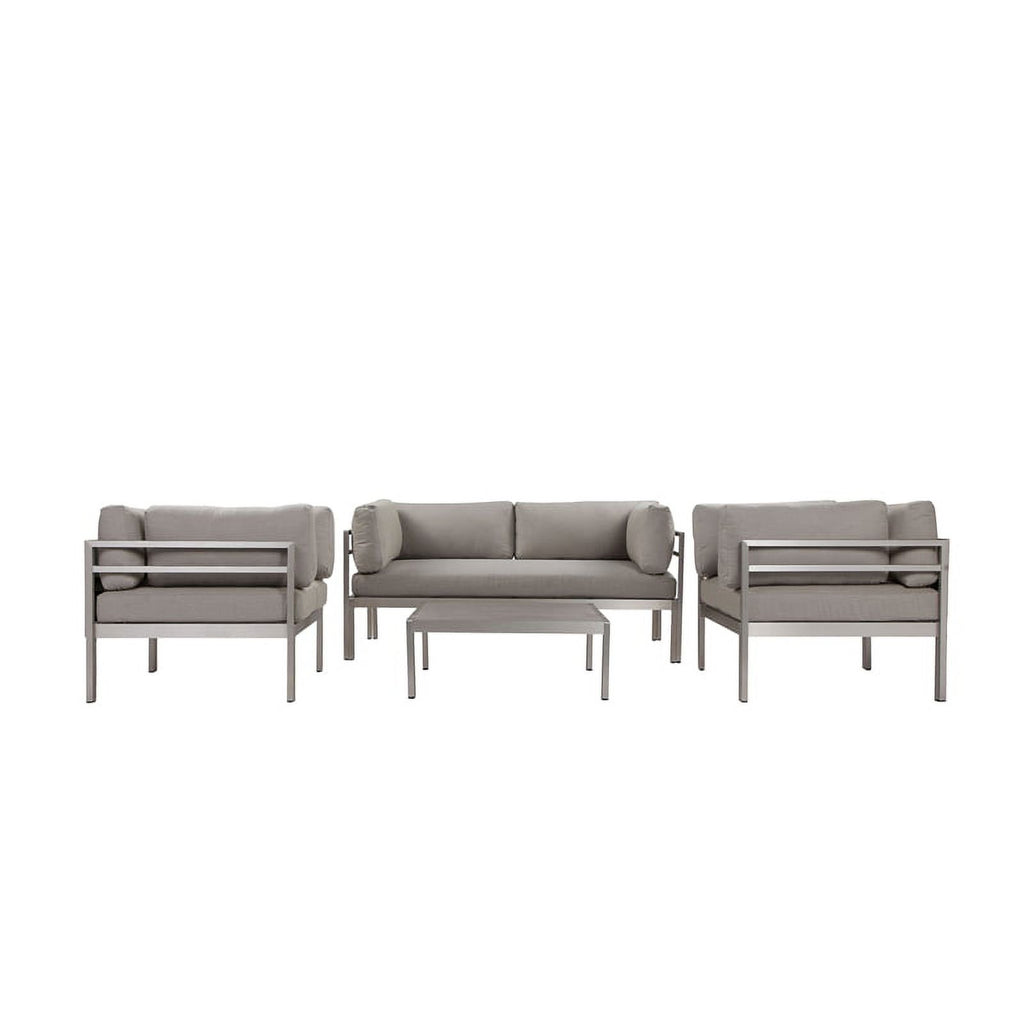Grey 4 Piece Sofa Set F559