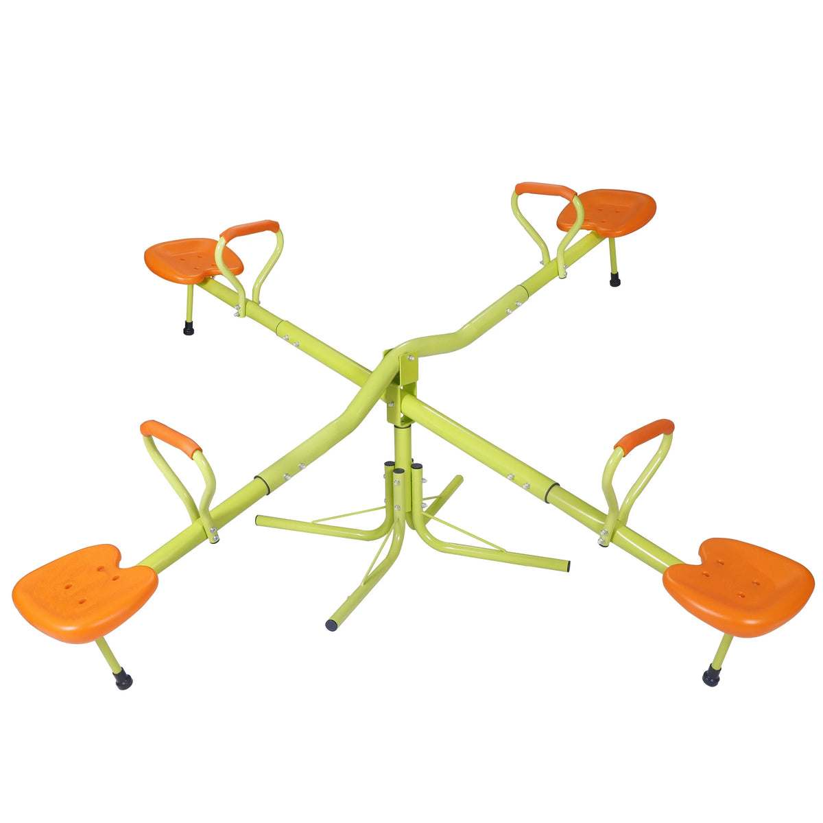 Green 4 Seats Swivel Seesaw Outdoor Play M65051