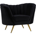 Black Velvet Chair A5084