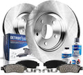 325mm Front Disc Rotors w/Brake Pads Kit 6pc Set W6267