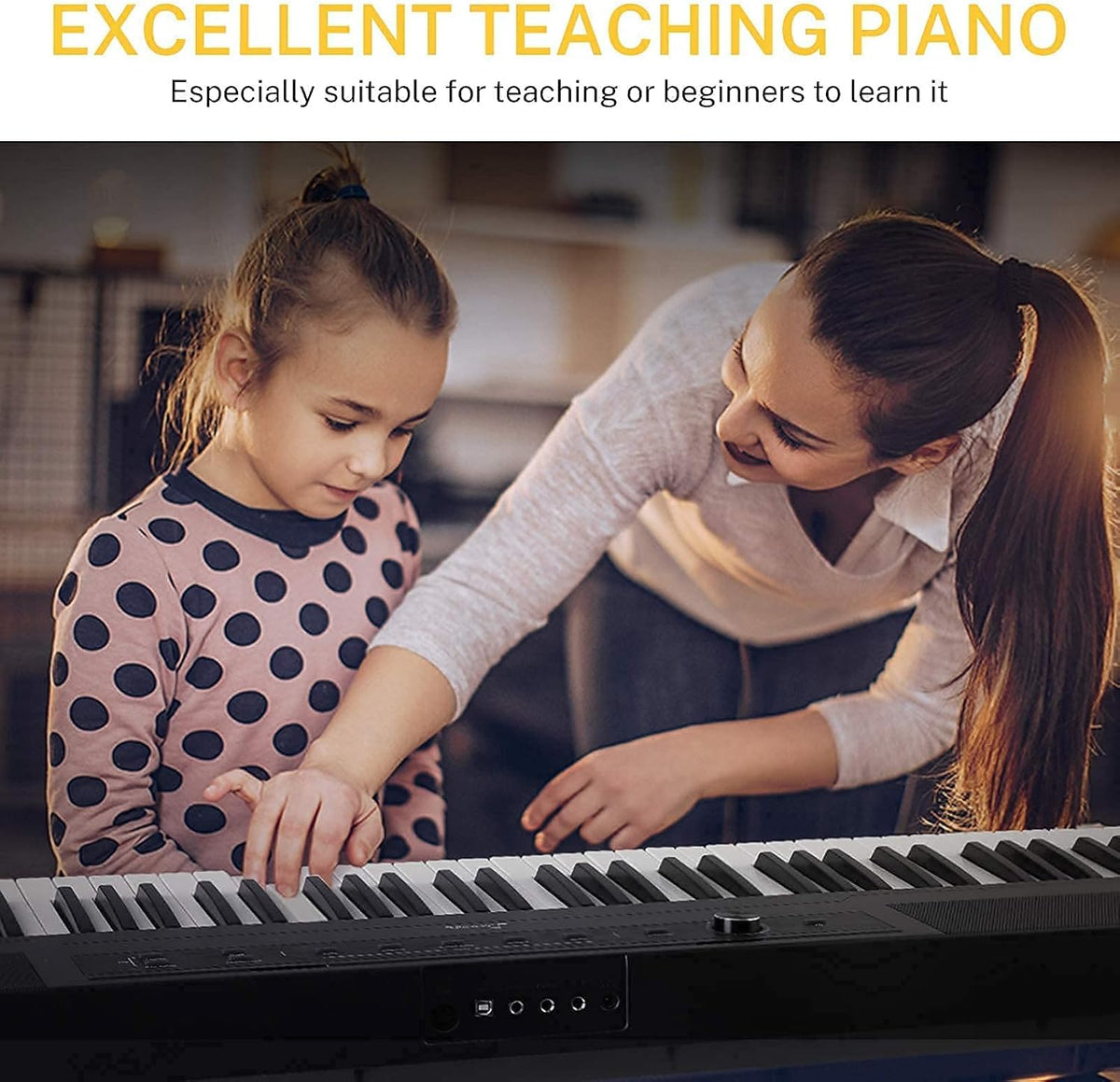 88 Key Digital Piano Keyboard with Sustain Pedal D61174