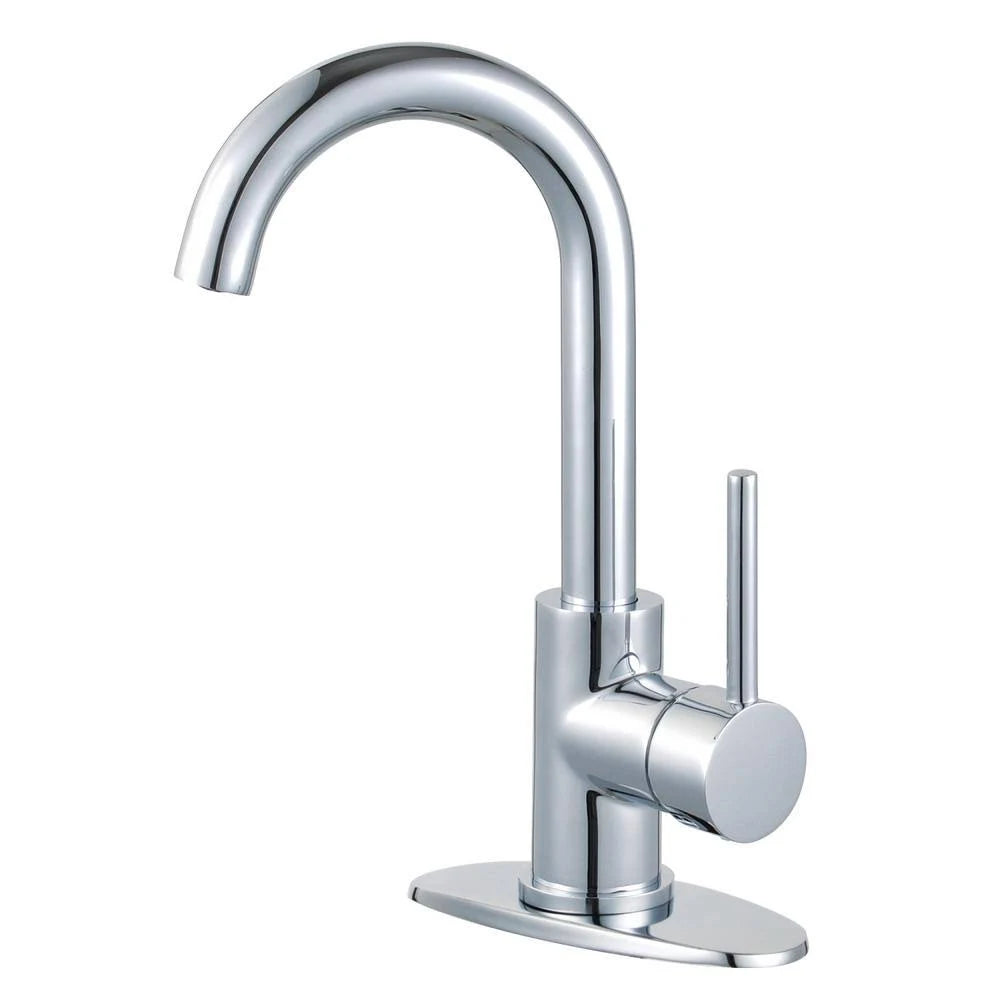 Polished Chrome Single-Hole Single-Handle Bathroom Faucet G31859