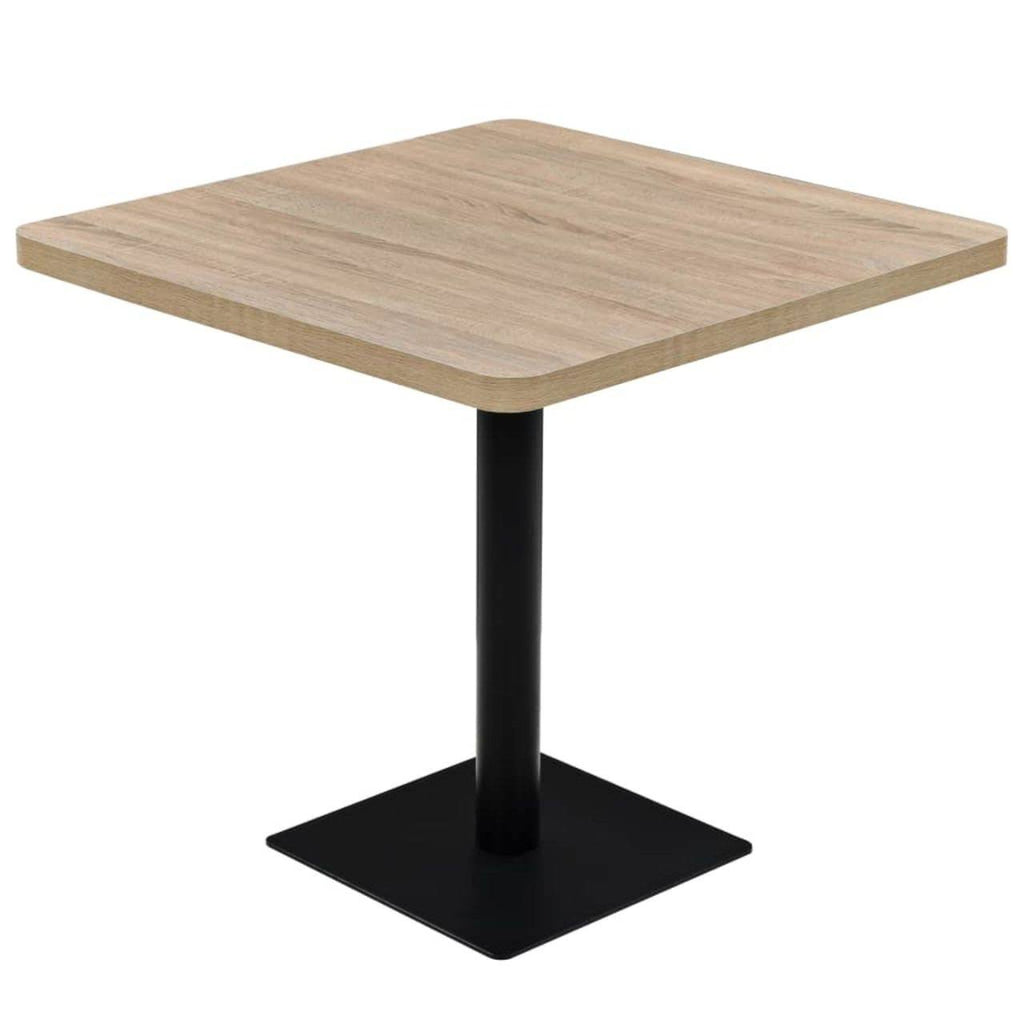 Oak Color MDF and Steel Bistro Table H78429