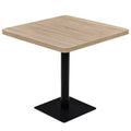 Oak Color MDF and Steel Bistro Table H78429