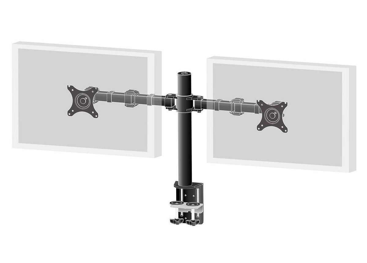Dual Screen Desk Mounting Arm - Black R873