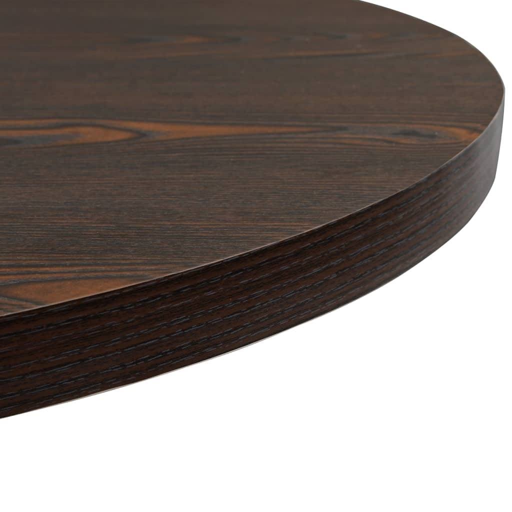Oak Color MDF and Steel Bistro Table H78429