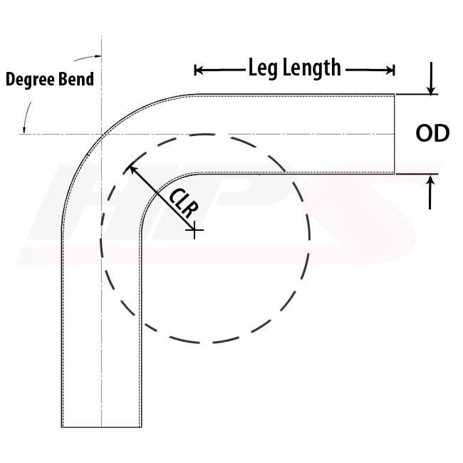 4.5x22 OD 110 Degree Bend 6061 Aluminum Elbow Pipe 15 Gauge L995840