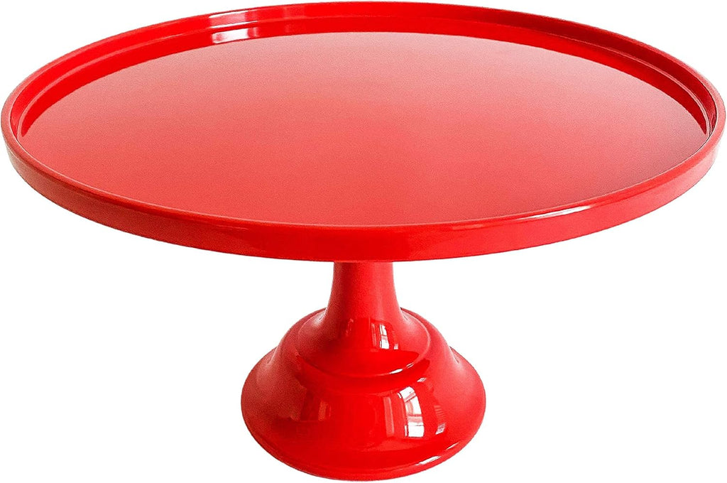 Red Melamine Plastic Cake Stand D373456