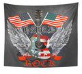 Hard Rock Flayer Wall Art Hanging Tapestry 51x60 inch K473