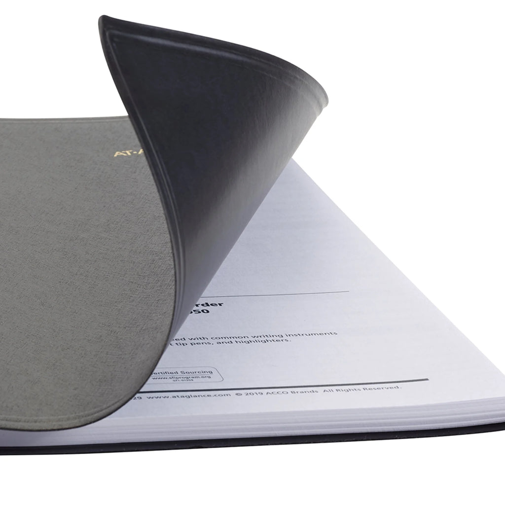 Two Person Daily Appointment Book Black Large 8 x 11 E36599
