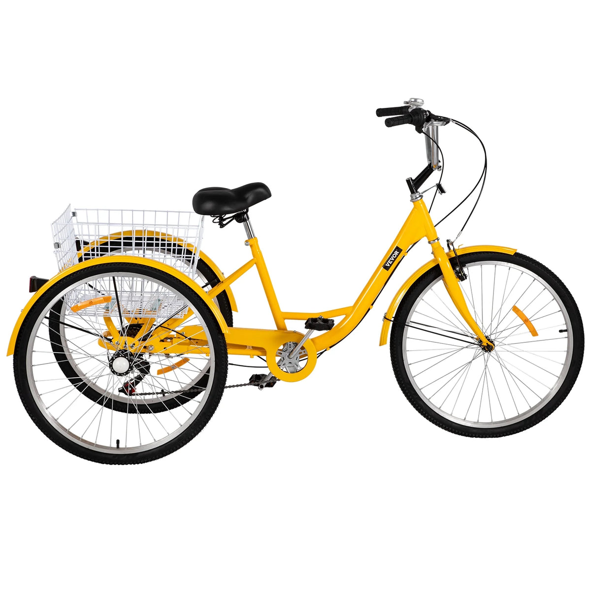 Adult Tricycle 26 inch 7-Speed 3 Wheel Cruiser Bike with Basket P825