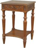 Carved Wood Square Table H4088