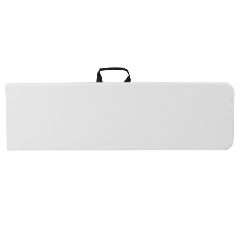 10.25 x 71 Inch Granite White Plastic Bench with Carrying Handle Q39863