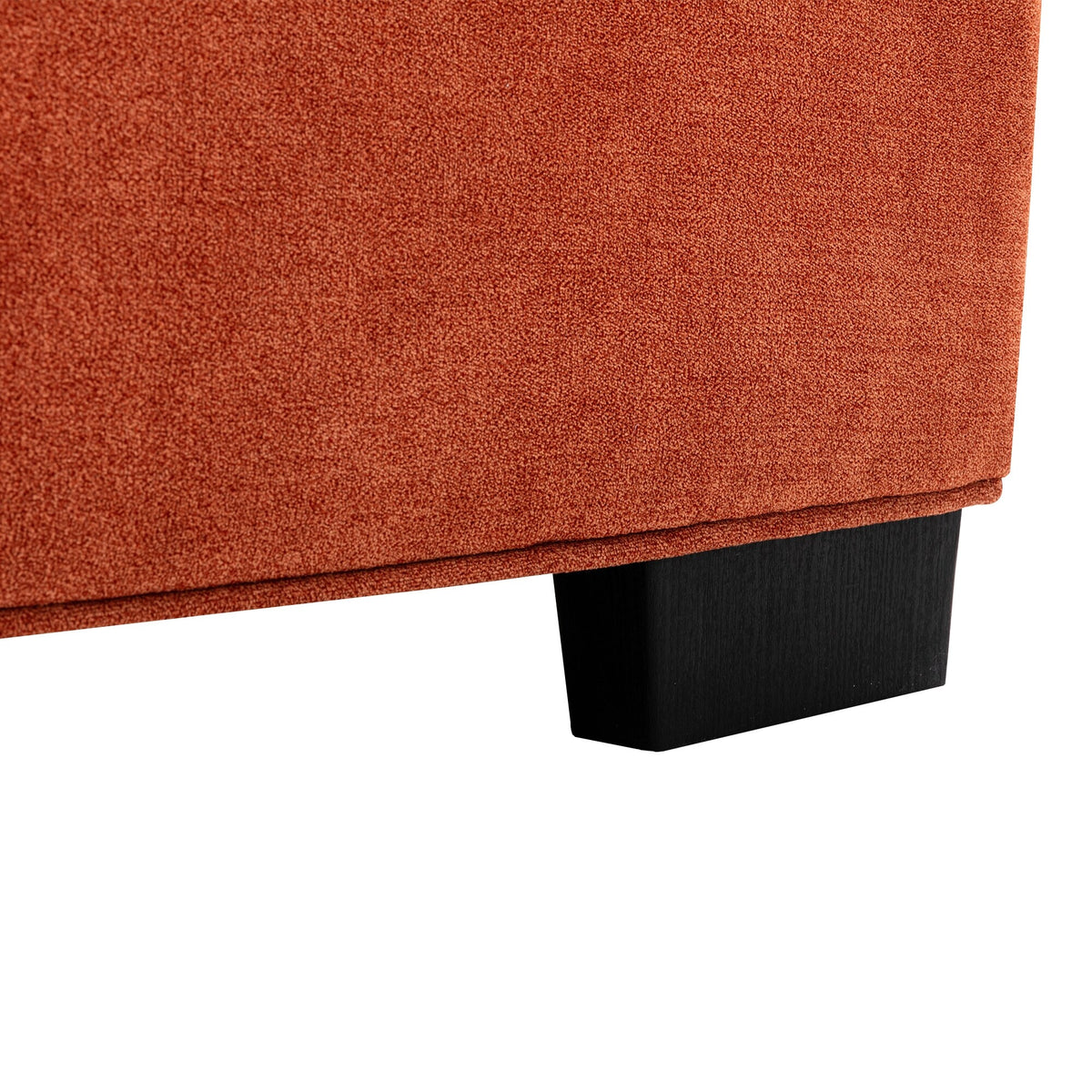 Modern Fabric Armless Modular Sofa Ottoman Orange B82800