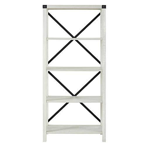 Stone Grey Metal Bookcase R5613