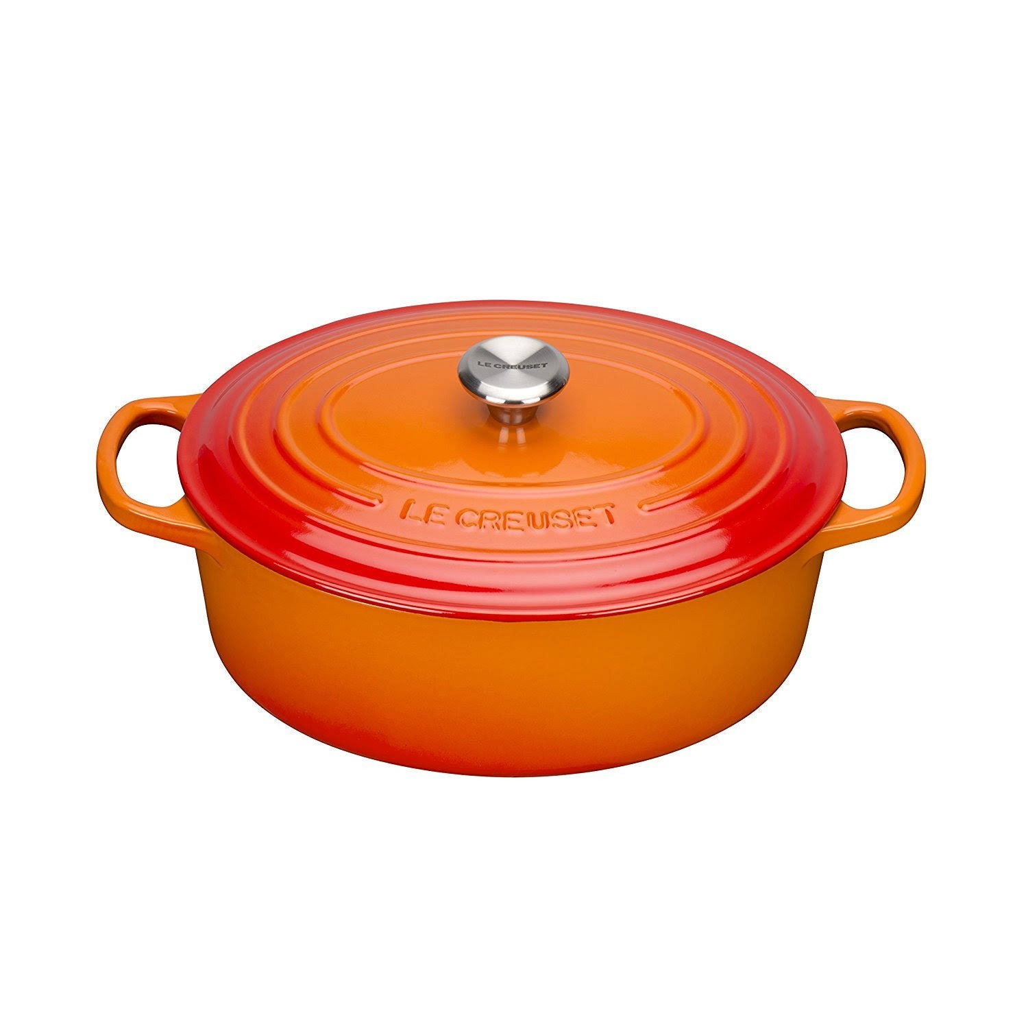 6.75-Quart Cast Iron Oval Dutch Oven Y238
