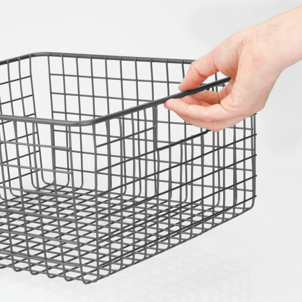 4 Pack Metal Wire Food Storage Organizer Bin, Soft Brass C603