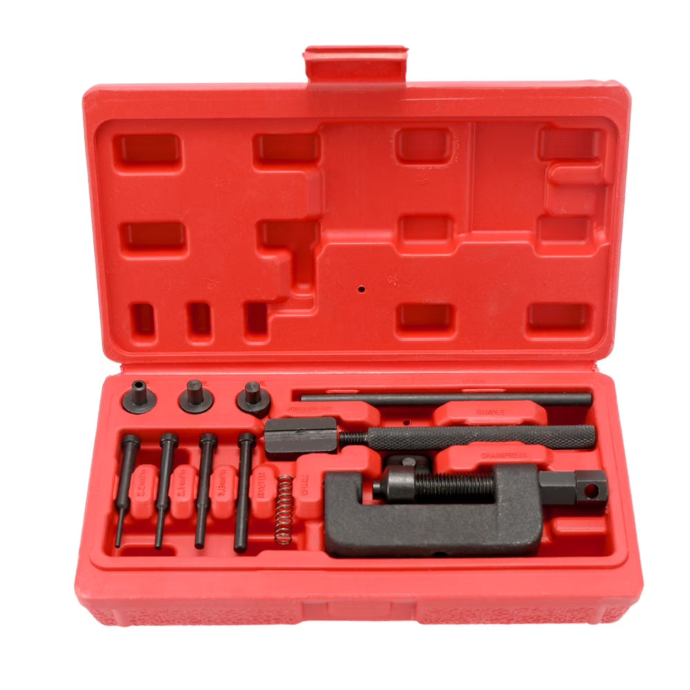 Universal Bike Chain Breaker Riveting Tool Set with Carry Box P858248