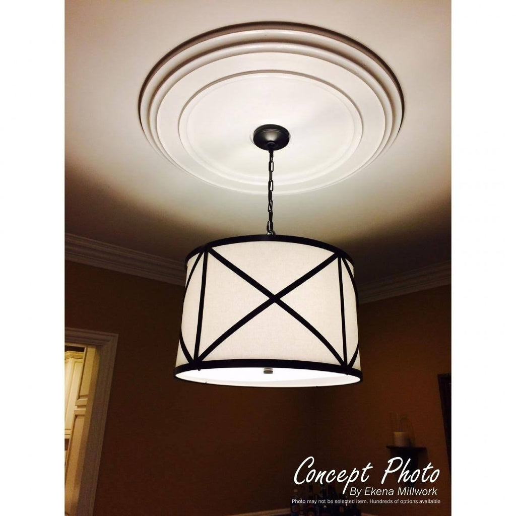 12 1/4x22OD x 7 1/2x22ID x 7/8x22P Ribbon with Bow Ceiling Medallion N671