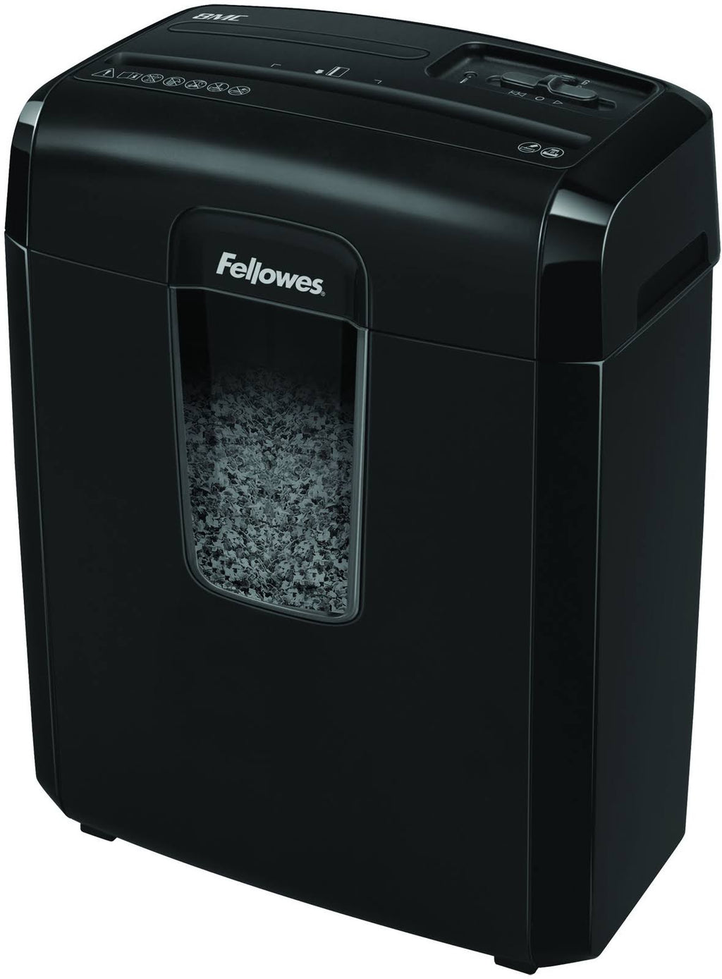 Black 8 Sheet Capacity MicroCut Shredder with Wastebasket P527