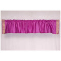Violet Red Rod Pocket Sari Valance Pair G659
