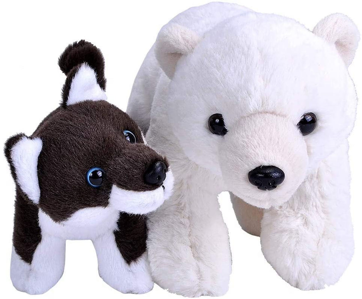 Plush Polar Bear and Dog Plush Toys O39465