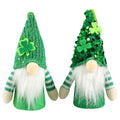 2 Pack St Patricks Day Gnome Plush Elf Decorations Table Decor Ornament Dwarf Figurines Green Handmade Faceless Gnome E5117