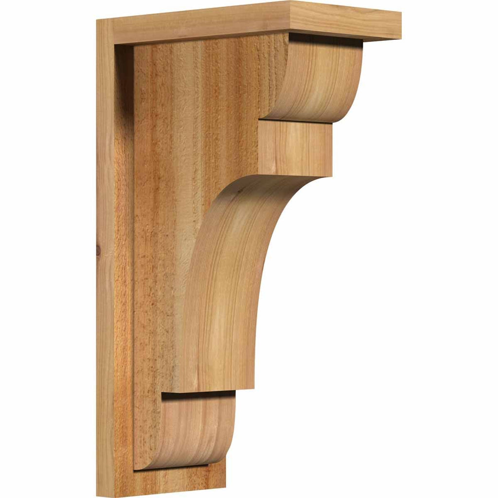 Rough Sawn Corbel with Backplate, Western Red Cedar U6631