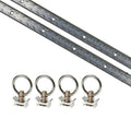 6 Piece Aluminum L Track Tie Down System Q981962