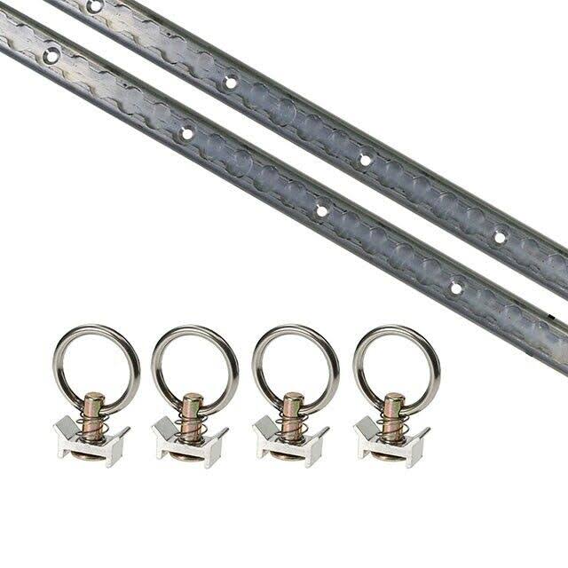 6 Piece Aluminum L Track Tie Down System Q981962