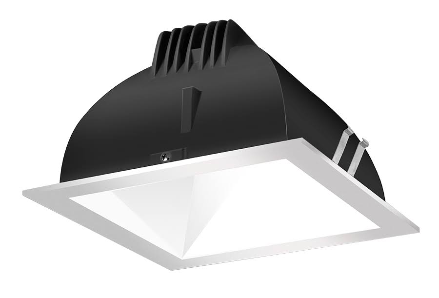 White Cone Silver Ring LED Wall Wash Light E62596