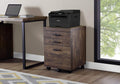 Grey 3 Drawer File Cabinet O72084