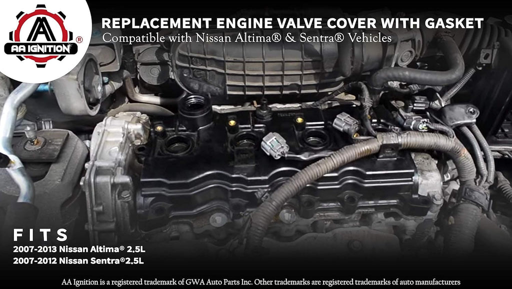 Replacement Engine Valve Cover with Gasket Pack of 2 U52961