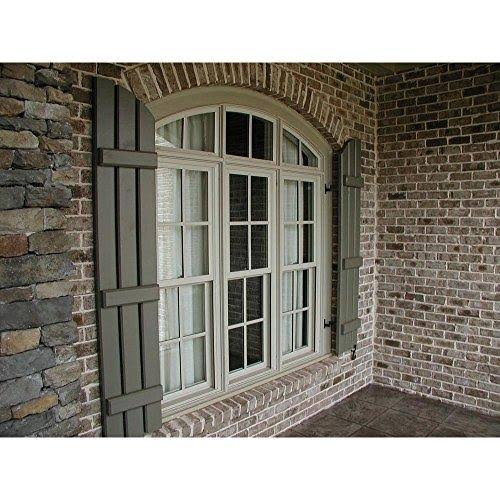 White Composite Board-n-Batten Shutters, Per Pair K477651