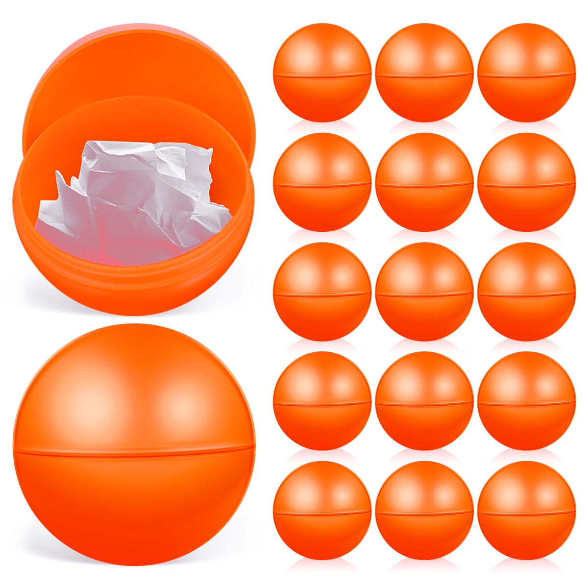 25 Pcs Plastic Hollow Openable Raffle Balls X82384