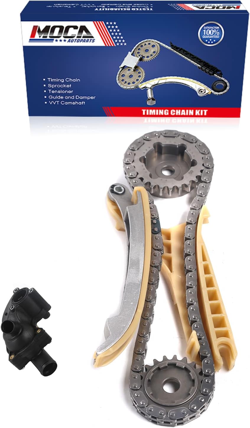 Timing Chain Kit with Thermostat Housing Assembly for Ford Explorer 4.0L, Pack of 2 V998495