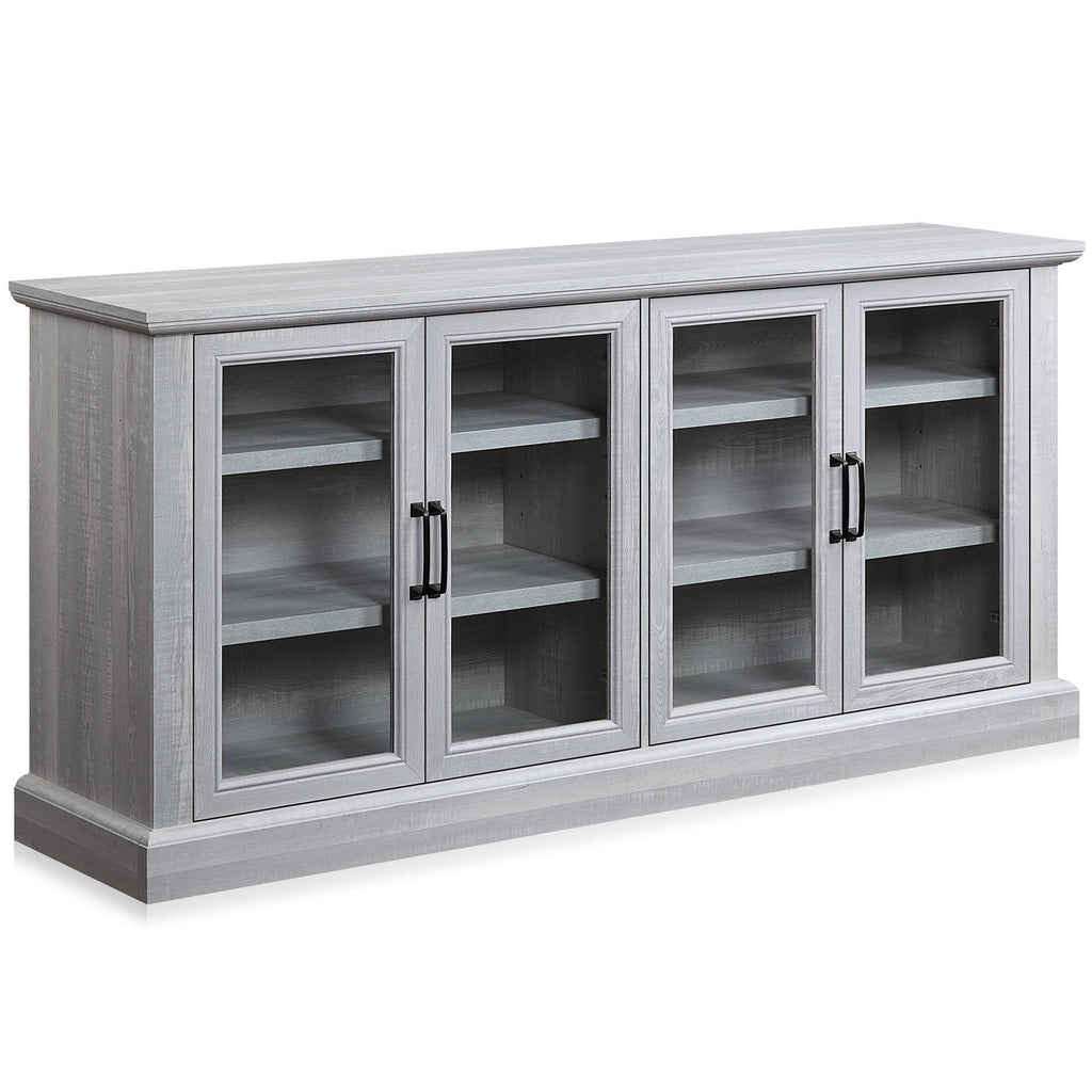 Rustic Grey 4 Door Wood Sideboard Cabinet W565