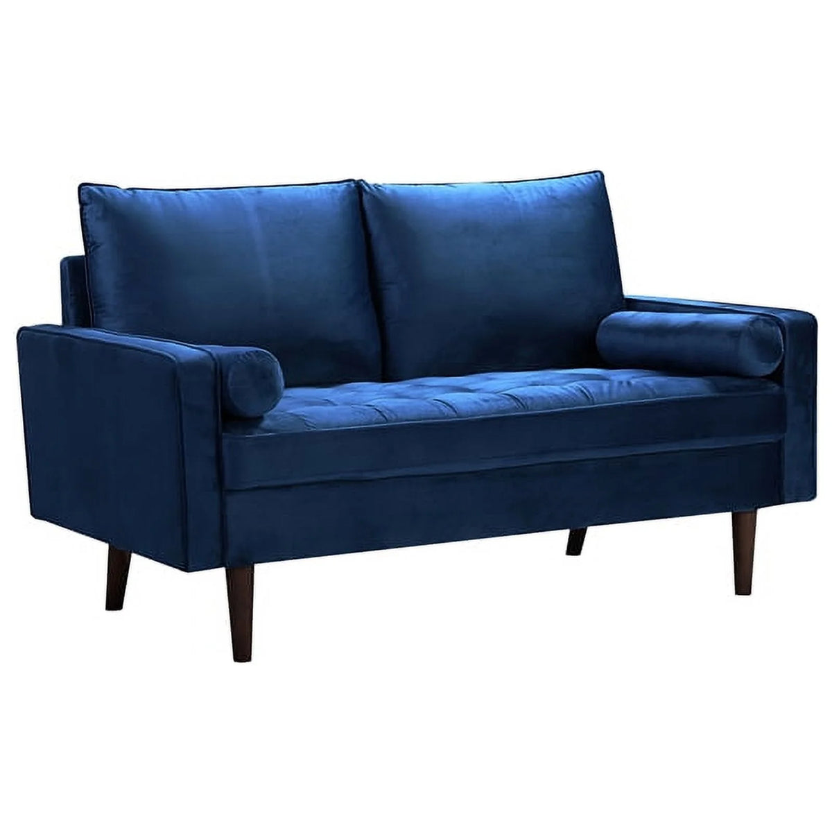Blue Velvet 2 Piece Loveseat Set Q1398