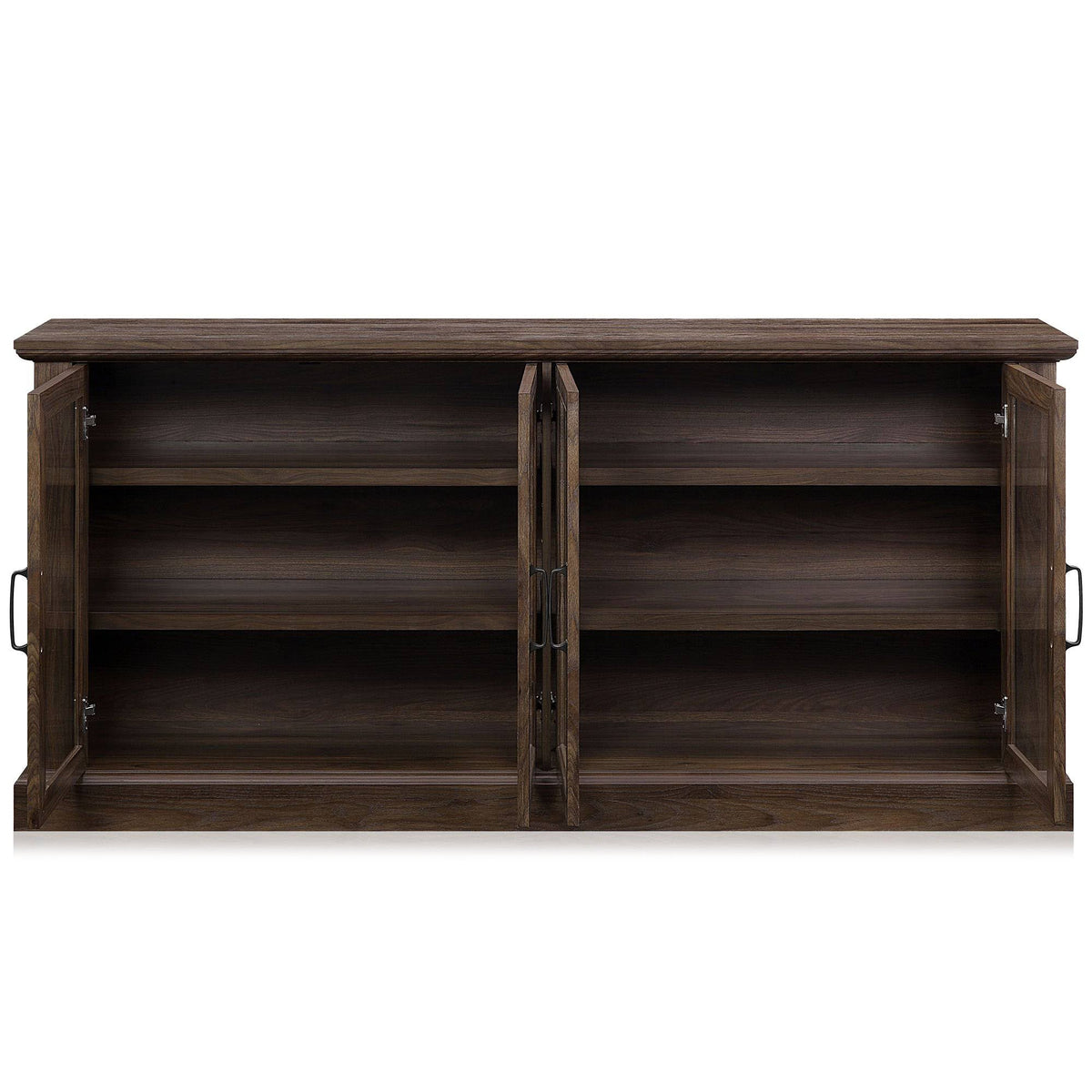 Rustic Grey 4 Door Wood Sideboard Cabinet W565